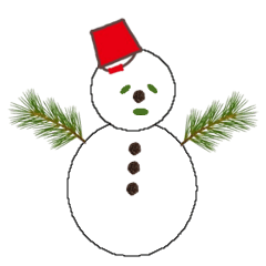 [LINEスタンプ] 可愛いい雪だるま