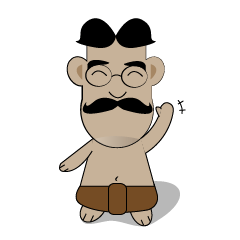 [LINEスタンプ] Ancient Thai man with mustache