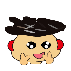 [LINEスタンプ] Red ears boy