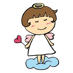 [LINEスタンプ] ハッピー天使 Ver.2