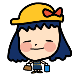 [LINEスタンプ] Roundcheeks girl