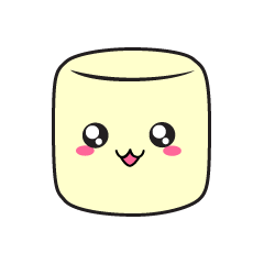 [LINEスタンプ] marshmallow cute