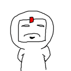 [LINEスタンプ] 白紙君