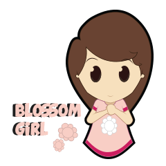 [LINEスタンプ] Blossom Girl Vol 1