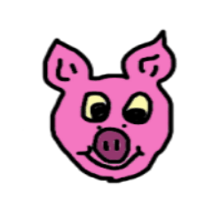 [LINEスタンプ] ブタのオリビエ