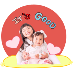 [LINEスタンプ] Jasmine＆J-Da Cutie little girls (Eng)