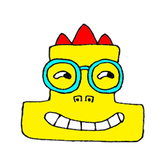 [LINEスタンプ] Dino yellow