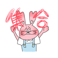 [LINEスタンプ] うさぎぎぎぎぎ