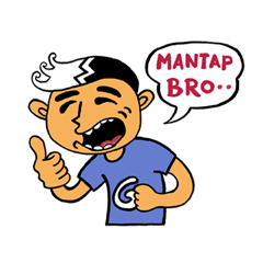 [LINEスタンプ] Si Giman Anak Gaul