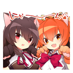 [LINEスタンプ] ノラと皇女と野良猫ハート SD描き下ろし2