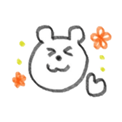 [LINEスタンプ] 手描きくまさん