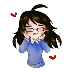 [LINEスタンプ] TeacherBlue