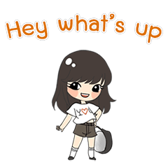 [LINEスタンプ] little girl dancing