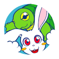 [LINEスタンプ] 兎亀 -USAKAME-