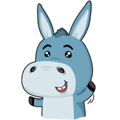 [LINEスタンプ] Life of Donny the Little Donkey