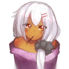 [LINEスタンプ] 褐色娘