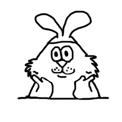 [LINEスタンプ] タイトな帽子のウサギのトミー