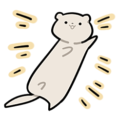 [LINEスタンプ] 虚無顔フェレットいちご