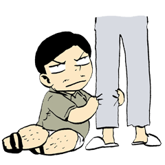 [LINEスタンプ] Daddy's apologies