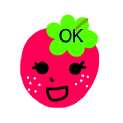 [LINEスタンプ] イチゴちゃん-1