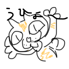 [LINEスタンプ] ねこずきのラクガキ