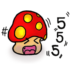 [LINEスタンプ] Chill mushroom
