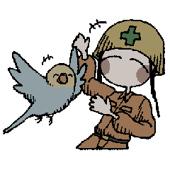 [LINEスタンプ] インコと作業員