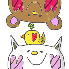 [LINEスタンプ] ネネとクク