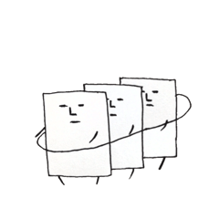 [LINEスタンプ] 無表情なアイツ