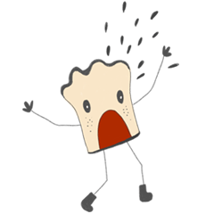 [LINEスタンプ] bread man friend_01