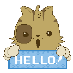 [LINEスタンプ] Pixel Art Kitten