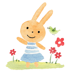 [LINEスタンプ] grassrabbit daily live