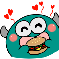 [LINEスタンプ] 怪獣テト君