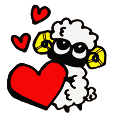 [LINEスタンプ] ひつじで挨拶♪＋オマケに少し会社！たきえ
