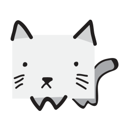 [LINEスタンプ] Cat face box