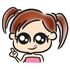 [LINEスタンプ] Lovely Baby Kid Yuna QQ