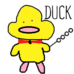 [LINEスタンプ] Duck meat ball