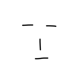 [LINEスタンプ] 線顔