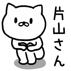 [LINEスタンプ] 片山(かたやま)さんが使うネコ