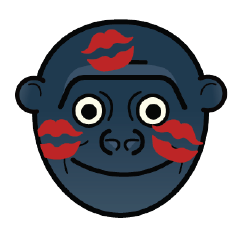 [LINEスタンプ] Gorilla Emoji
