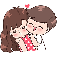 [LINEスタンプ] Boobib Cute Couples ( For Boy ) Vol.2