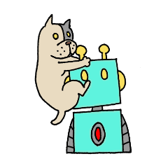 [LINEスタンプ] ドロイドくんと相棒マイロのスタンプです