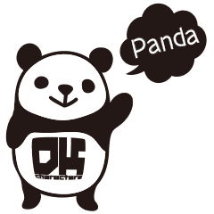 DK Moving Panda Sticker