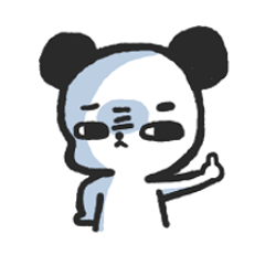[LINEスタンプ] Is it a bear and a rabbit？