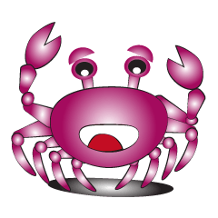 [LINEスタンプ] Cute crabs 02