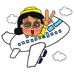 [LINEスタンプ] Cute Cabin Crew Ver.2 [EN/TH]