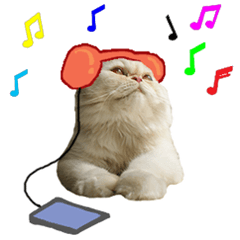 [LINEスタンプ] Latte Cat (EN)