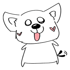 [LINEスタンプ] Cute dog's daily life