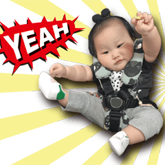 [LINEスタンプ] Funny Baby Ariel