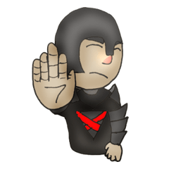 [LINEスタンプ] Knight Red nose